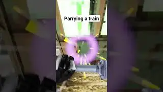 The only FPS where you can parry a train. #gaming #fps #mothershiploudspeakrz