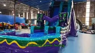 Commercial Rental Huge Inflatable Water Slide with Pool for Kids Water Slides Inflatable for Adults