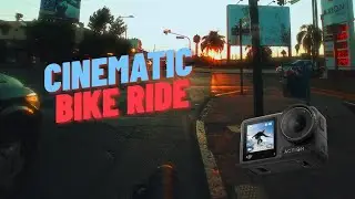 Cinematic Bike Ride - Osmo Action 4 - 4k Test  D-LOG