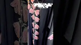 Abaya flower design | floral Abaya designs | Organza flower  #organzaflower #abayadesigns #shorts