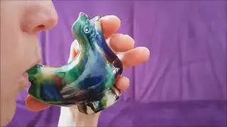 Wasserfl&ouml;te Vogel Seaton pottery Stoneware Scottish pottery bird whistle