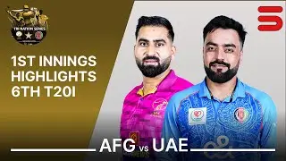1st Innings Highlights | Afghanistan vs UAE | T20I Tri Nation Series 2025 | Match 6 | ECB | M3Q1K