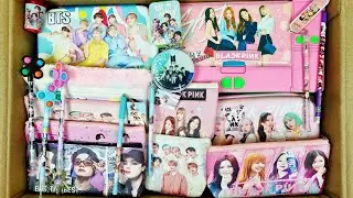 Bts Stationery & Black Pink Stationery items - Writing Board, Pouch, Sharpener, Pencil Box, Eraser