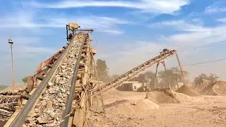 PLAYING with GIANT Rocks 🪨 ASMR Rocks Quarry CRUSHING Operations primary Jaw Crusher in action
