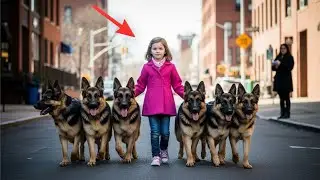 LITTLE GIRL WALKS HER DADDY'S K9 DOGS EVERYDAY, UNTIL PEOPLE DISCOVER SHOCKING SECRET.