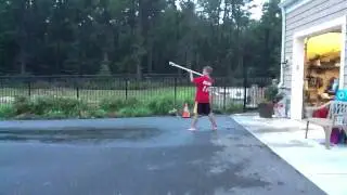 Homemade makeshift water bazooka