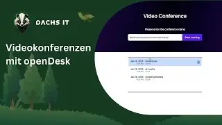 Videokonferenzen mit openDesk erkl&auml;rt