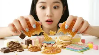 ASMR Food Crushing &ndash; Layered Chocolate, Gummies, Marshmallows & More - Ai-Generated