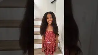 her hair is so long! 😳 #shrinkageisreal #washdayroutine #knotlessbraids #motherdaughter