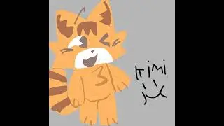 i drew this character on my english book #speedpaint #art #cat #digitalart #cute