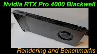 Nvidia RTX Pro 4000 Blackwell Benchmarks in Blender, OpenData, ComboBench, and Cinebench