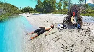 3 DAYS solo survival(NO FOOD, NO WATER, NO SHELTER) Catch and Cook, FISH - Bushcraft camping
