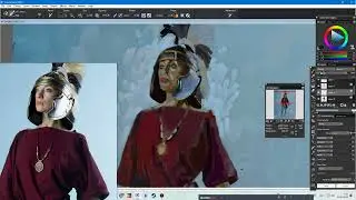 Female image of visual fantasy on the theme of the Roman Empire
