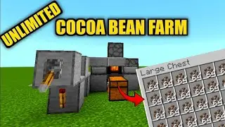 SIMPLE 1.21 AUTOMATIC COCOA BEAN FARM TUTORIAL in Minecraft Bedrock (MCPE/Xbox/PS4/Switch/Windows10)