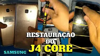 RESTAURAÇÃO DO SAMSUNG J4 CORE | DESMONTAGEM, TROCA DE TAMPA TRASEIRA, TELA E MONTAGEM. TEC PRÓ CELL