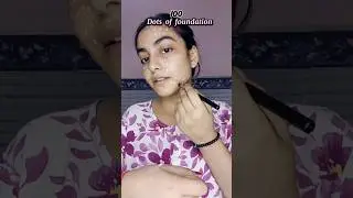100 dots of foundation challenge❌😱#shortsfeed#makeup#challenge #funnychallenge#makeupchallenge#funny