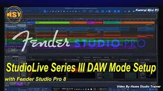 КАК НАСТРОИТЬ: Настройка режимов DAW серии III - Fender Studio Pro 8 - Тренажер для домашней студии.