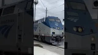 Amtrak 69 going through crossing in Dallas Texas