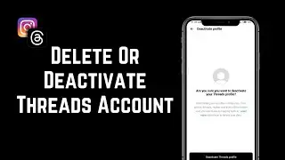 How To Delete Or Deactivate Instagram Threads Account | Delete Threads Account Instagram (EASY)