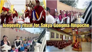 Over 100 Devotees participate in Puruwala Sakya Monastery for Sakya Gongma Rinpoche Longevity Ritual