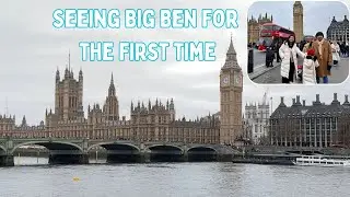 Seeing Big Ben for the first time | London Eye | Westminster Bridge | Walking Tour | Family Vlog