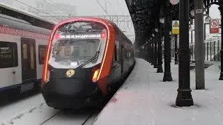ЭГЭ2Тв-059 &laquo;Иволга 4.0 Ч&euml;рная Мамба&raquo; отправляется со станции Белорусская МЦД 4 