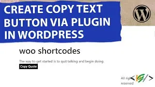 How to Add Button Copy Text using Plugin in WordPress | Copy Text to Clipboard
