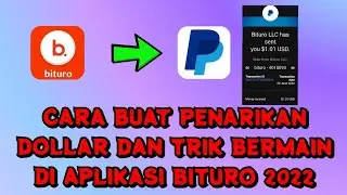 CARA BUAT PENARIKAN DOLLAR KE PAYPAL DAN TRIK BERMAIN DI APLIKASI BITURO 2022