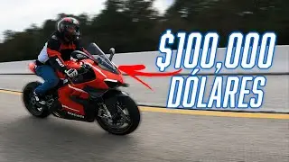 MANEJÉ LA DUCATI DE $100,000 DÓLARES! (V4 SUPERLEGGERA) | JUCA