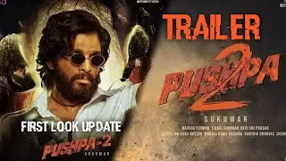 pushpa 2 trailer allu arjun ,rashmika mandana || first look update || pushpa 2 upcoming || new south