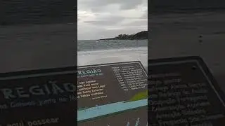 Placa informativa  Praia de Garopaba
