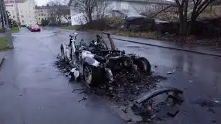 Car fires in Majorna in Gothenburg