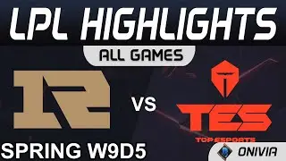 RNG vs TES Highlights ALL GAMES LPL Spring Season 2021 W9D5 Royal Never Give Up vs Top Esports by On