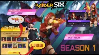 RAIDER SIX SEASON-1 ROYAL PASS | R6 SEASON-1 ROYAL PASS FULL REVIEW | SIX RAIDER S1 RP ALL REWARD