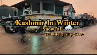 Snow Fall In Kashmir | Amazing 🤩 View#trending #sunrise #nature #mountains 