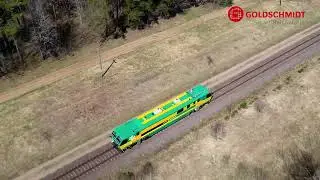 Measuring vehicle for track geometry (Lithuania)