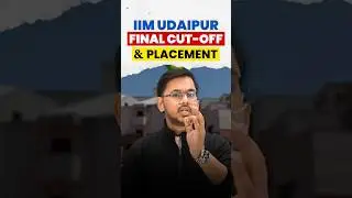 IIM Udaipur &ndash; 1 Minute Review 🔥 | IIM MBA Cutoff, Fees & Placements 2026 #iim