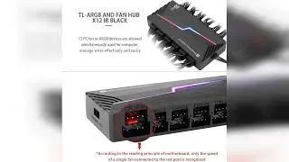 Review: Thermalright ARGB and Fan HUB X12 IR Black Hub Controller Support 12 Groups of CPU Fan...