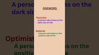 Pessimist / Optimist / #pessimist  #optimist