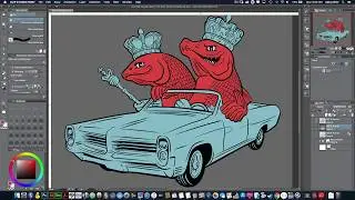 RedFish Royalty Inking and Color Exploration