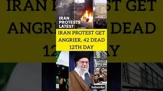 📍 IRAN PROTESTS GET ANGRIER | 42 DEAD ON 12th DAY &mdash; BREAKING WORLD NEWS  #iran #worldnews