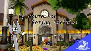 My Route For Tickets In Shovelware Studios!!!!