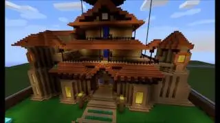 Minecraft the best wooden castle