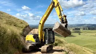Real Digger Digging on the Farm &ndash; Excavator for Toddlers (Calm, 20 Minutes, No Music)