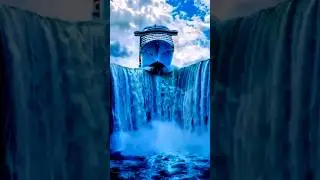 Cruise in huge Waterfalls #cruiselovers #cruiseinwaterfalls #shorts