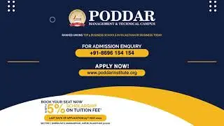 Admissions Open for MBA (2021-22) | Poddar Management and Technical Campus