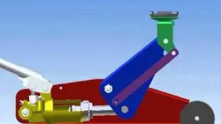 cric hydraulique - vue en plan