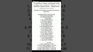 507th PIR 82nd Div. Operation Neptune They Jumped into Battle Together