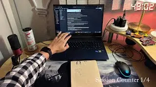 Study with me live pomodoro (50/10) | 4 hours | Rain sounds 🌧️