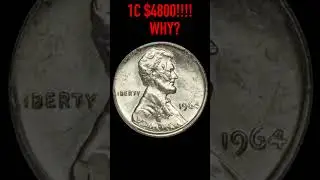 1964 penny:$4800?!! WHY? #coin #penny #coincollecting #treasurehunt #rarecoins